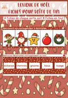 Aperçu - Apprentissages en autonomie - boîte de tri : Connaître le lexique de Noël - Page de couverture