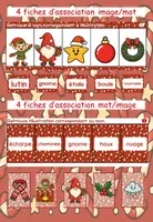 Aperçu - Apprentissages en autonomie - boîte de tri : Connaître le lexique de Noël - Page 1