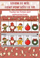 Aperçu - Apprentissages en autonomie - boîte de tri : Connaître le lexique de Noël - Page 2