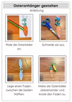 Vorschau - Arbeitsblätter - Kunst Frühling Materialpaket Klasse 1 -3 Fensterbilder, Dot Painting, 3D, Ausmalbilder - Seite 3