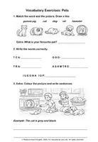Vorschau - Unterrichtsreihen - Animals: English Vocabulary Worksheets für die Grundschule - Seite 1