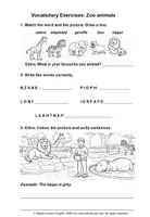 Vorschau - Unterrichtsreihen - Animals: English Vocabulary Worksheets für die Grundschule - Seite 3