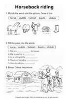 Vorschau - Arbeitsblätter - Hobbies, sports & freetime activities - Englisch Vocabulary Worksheets für die Grundschule - Seite 3