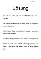 Vorschau - Arbeitsblätter - Selma die Schnecke - Seite 1