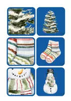 Vorschau - Bildkarten - Freebie Winter Set - Paarsuche und Würfel-Puzzles - Seite 3