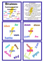 Vorschau - Spiele - Blitzlesen Wortpaar Suche" Funktionswörter 1 - Seite 2