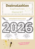 Vorschau - Arbeitsblätter - Dezimalzahlen Kopfrechnen Klasse 6/7 - Deckblatt