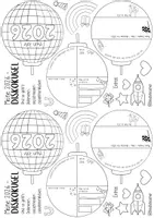 Vorschau - Arbeitsblätter - 🪩 2026 Discokugel - Kreative Jahresreflexion (Diskokugel) Neujahr - Seite 3