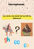 Προεπισκόπηση - Φύλλα εργασίας - Homophones- two words, one sound! - Εξώφυλλο