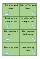 anteprima - Giochi - Cards / Negation to be + questions / Grade 5,6 - Pagina 2