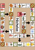 Vorschau - Arbeitsblätter - Boardgame: Nikolaus / Nicholas • Brettspiel Englisch - Seite 1