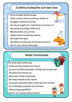 Vorschau - Arbeitsblätter - Abschreibtexte 2. Klasse - Winter - freebie - Seite 1