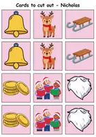 Vorschau - Arbeitsblätter - Remember it! / Matching Pairs: Nikolaus / Nicholas (Image-Image) - Englisch - Seite 3