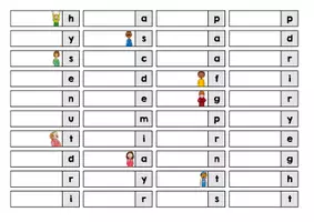 Vorschau - Stationenlernen - 18 Lesefächer: Emotions & Feelings - Seite 1