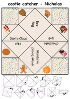 Vorschau - Arbeitsblätter - Nikolaus / Nicholas: Himmel und Hölle / Cootie Catcher - Englisch - Seite 1