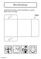 Vorschau - Mal- und Bastelvorlagen - Das Neujahr - Lapbook Bastelvorlage - Seite 2