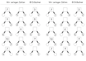 Vorschau - Arbeitsblätter - Arbeitsheft 2 Training Zahlzerlegung (ZR 10) + Lösungsheft - Seite 3