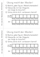 Vorschau - Arbeitsblätter - Arbeitsheft Wochentraining - Wir üben die Malsätzchen 23549867 - Seite 1