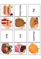 Vorschau - Mal- und Bastelvorlagen - Domino Nikolaus / Nicholas - Bastelvorlage - Englisch - Seite 2