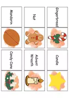 Vorschau - Mal- und Bastelvorlagen - Domino Nikolaus / Nicholas - Bastelvorlage - Englisch - Seite 3