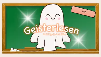 Vorschau - Präsentationen/Tafelbilder - Geisterlesen: Dreisilbige Quatschwörter lesen (3 Tempi + Klick-PDF) - Seite 2
