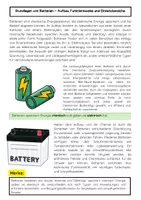 Vorschau - Arbeitsblätter - Batterie und Speichertechnik: Hybridspeicher & Stromversorgung - Seite 1