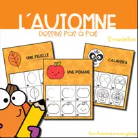 Aperçu - Fiches - Automne - Dessins pas à pas - Page de couverture