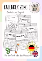 Vorschau - Arbeitsblätter - Kalender für 2026 zum Basteln (Deutsch und Englisch) - Deckblatt