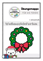Vorschau - Arbeitsblätter - Übungsmappe für die Weihnachtsferien - Deckblatt