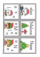 Vorschau - Spiele - Lesespiel: Schüttelwörter - Weihnachtsedition (1. Schulstufe) - Seite 2