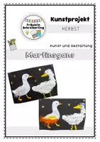 Vorschau - Mal- und Bastelvorlagen - Kunstprojekt: Martinsgänse - Deckblatt