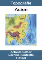 Vorschau - Arbeitsblätter - Topografie ASIEN - Deckblatt