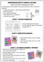 Vorschau - Mal- und Bastelvorlagen - 🎭 Agamograph basteln – Fasching & Karneval & Fastnacht | Wechselbild Kunst Grundschule - Seite 1