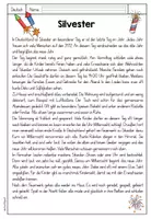 Vorschau - Arbeitsblätter - Lesetext Silvester - Seite 3