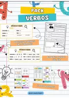 Vista previa - Unidades / Secuencias / Situaciones de Aprendizaje - PACK PARA APRENDER Y ANALIZAR LOS VERBOS - Portada