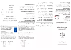 Vorschau - Merkblätter - Buddy Book Gleichungen Überblick - Deckblatt