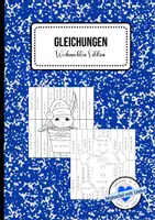 Vorschau - Arbeitsblätter - Mathebilder - Weihnachten Edition (Gleichungen) - Deckblatt