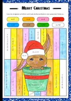 Vorschau - Arbeitsblätter - Mathebilder - Weihnachten Edition (Gleichungen) - Seite 3