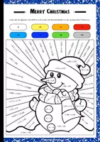 Vorschau - Arbeitsblätter - Mathebilder - Weihnachten Edition (Rationale Zahlen) - Seite 1