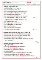 Vorschau - Klassenarbeiten - Klassenarbeit (die vier Fälle des Nomens) - Seite 3