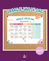 Voorbeeld - Vraagje van de dag | Kalender januari 2026 - Voorblad