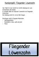 Vorschau - Mal- und Bastelvorlagen - Zeichnen: Kunstprojekt fliegender Löwenzahn - Seite 1