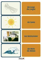 Náhled - Der Sommerurlaub Memo Spiel_Pexeso letní dovolená němčina - boční 1