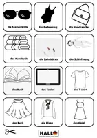 Náhled - Meinen Koffer ein/packen, Akk._Kufr, 4.pád NJ, oblečení - boční 3