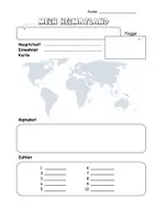 Vorschau - Arbeitsblätter - Materialpaket Heimatland, Lieblingsland - Deckblatt