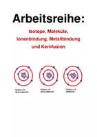Vorschau - Stundenentwürfe - Isotope, Moleküle, Ionen- und Metallbindung, Kernfusion - Seite 1