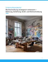 Vorschau - Unterrichtsreihen - Rechtschreibung strategisch verbessern – Dehnung, Schärfung, Groß- und Kleinschreibung - Deckblatt