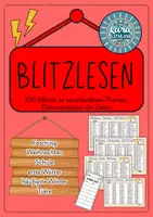 Vorschau - Arbeitsblätter - Blitzlesen - verschiedene Themen - Deckblatt