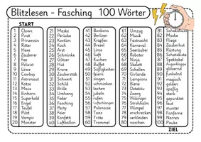 Vorschau - Arbeitsblätter - Blitzlesen - verschiedene Themen - Seite 3