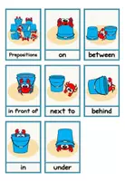 Vorschau - Fördermaterial/Inklusion - Prepositions of Place: Flash Cards - Seite 1